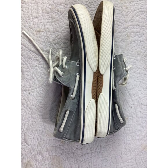 Sperry Mens Gray Canvas Boat Shoes*Memory Foam & Non-Slip Rubber Soles*Size 8.5 - Picture 8 of 10